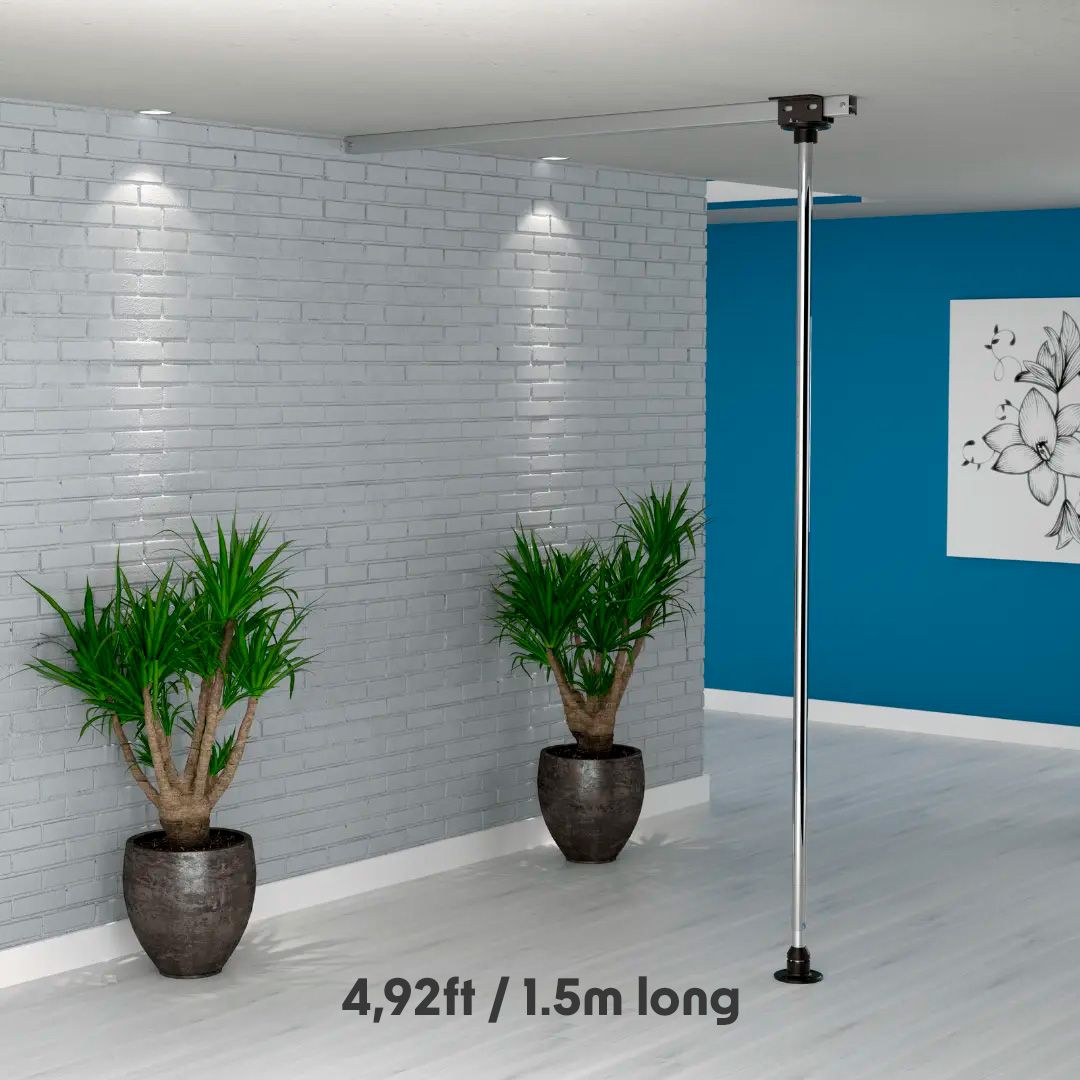 QUICK LOCK POLE CEILING MOUNT TRACK RAIL SYSTEM QUICK LOCK POLE CEILING MOUNT TRACK RAIL SYSTEM