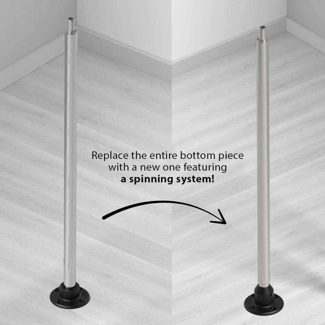 REMOVABLE POLE SWIVEL BASE REMOVABLE POLE SWIVEL BASE