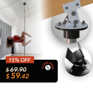 MOUNT SUPPORT FOR POLE ADJUSTABLE ANGLE