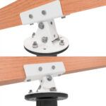 MOUNT SUPPORT FOR POLE ADJUSTABLE ANGLE